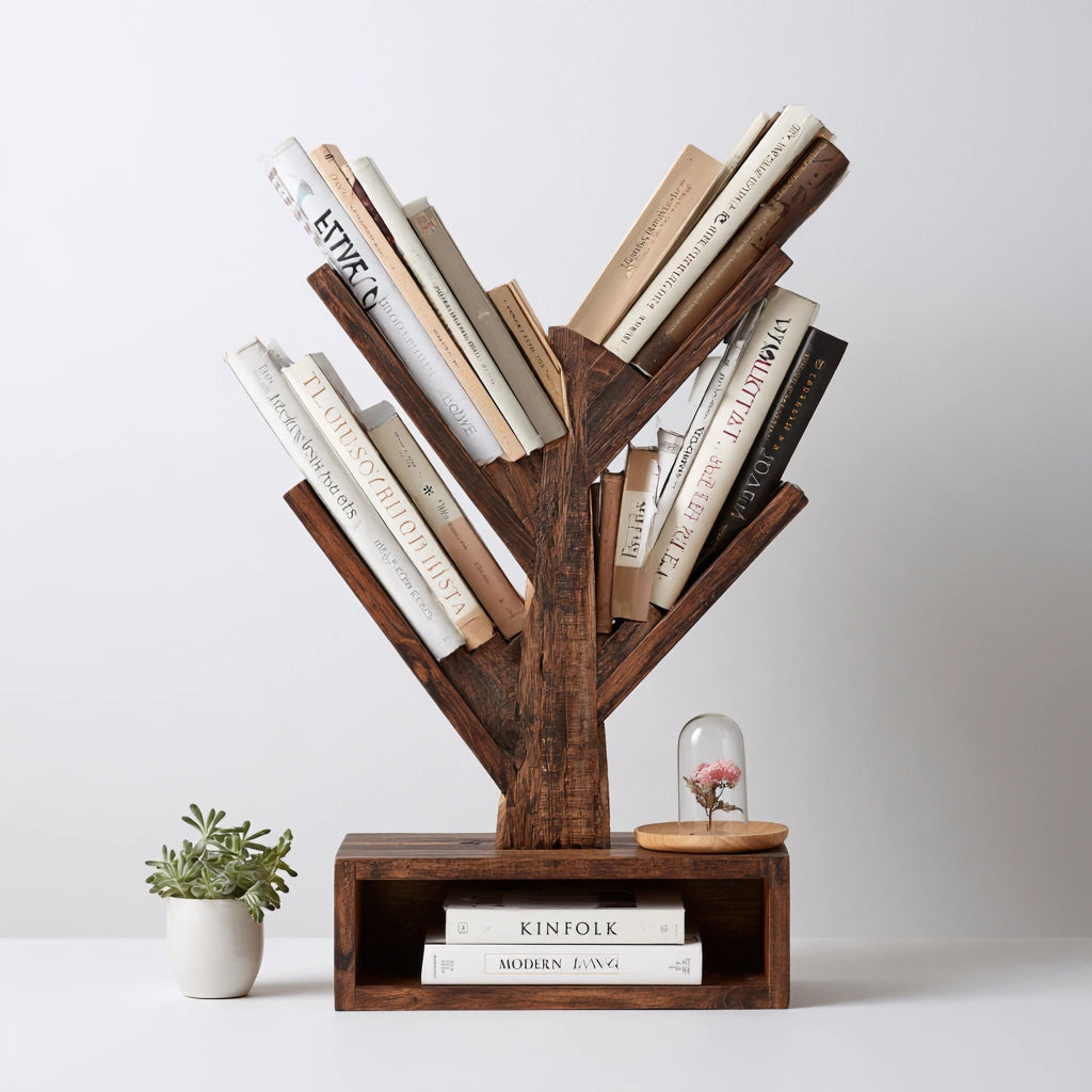 Bücherregal, aus Holz, Farbe: hellbraun