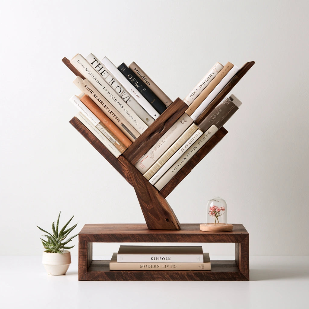 Bücherregal, aus Holz, Farbe: hellbraun