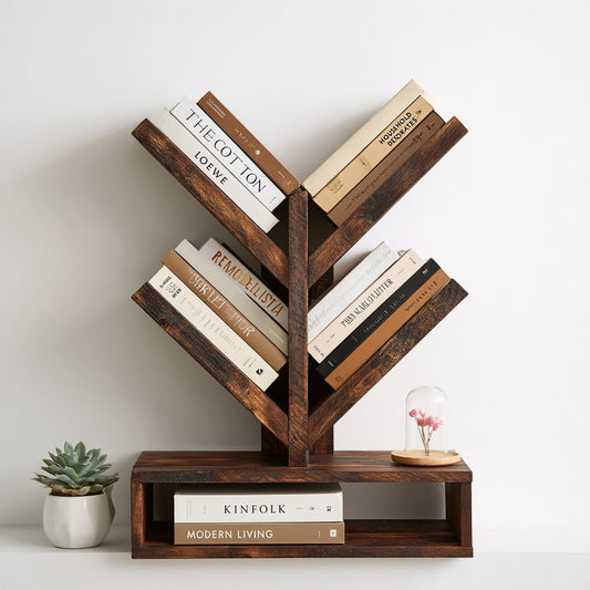 Bücherregal, aus Holz, Farbe: hellbraun